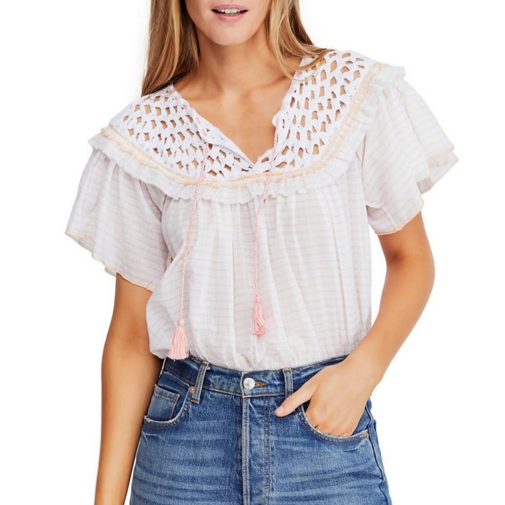 NWT Free People Allora Blouse